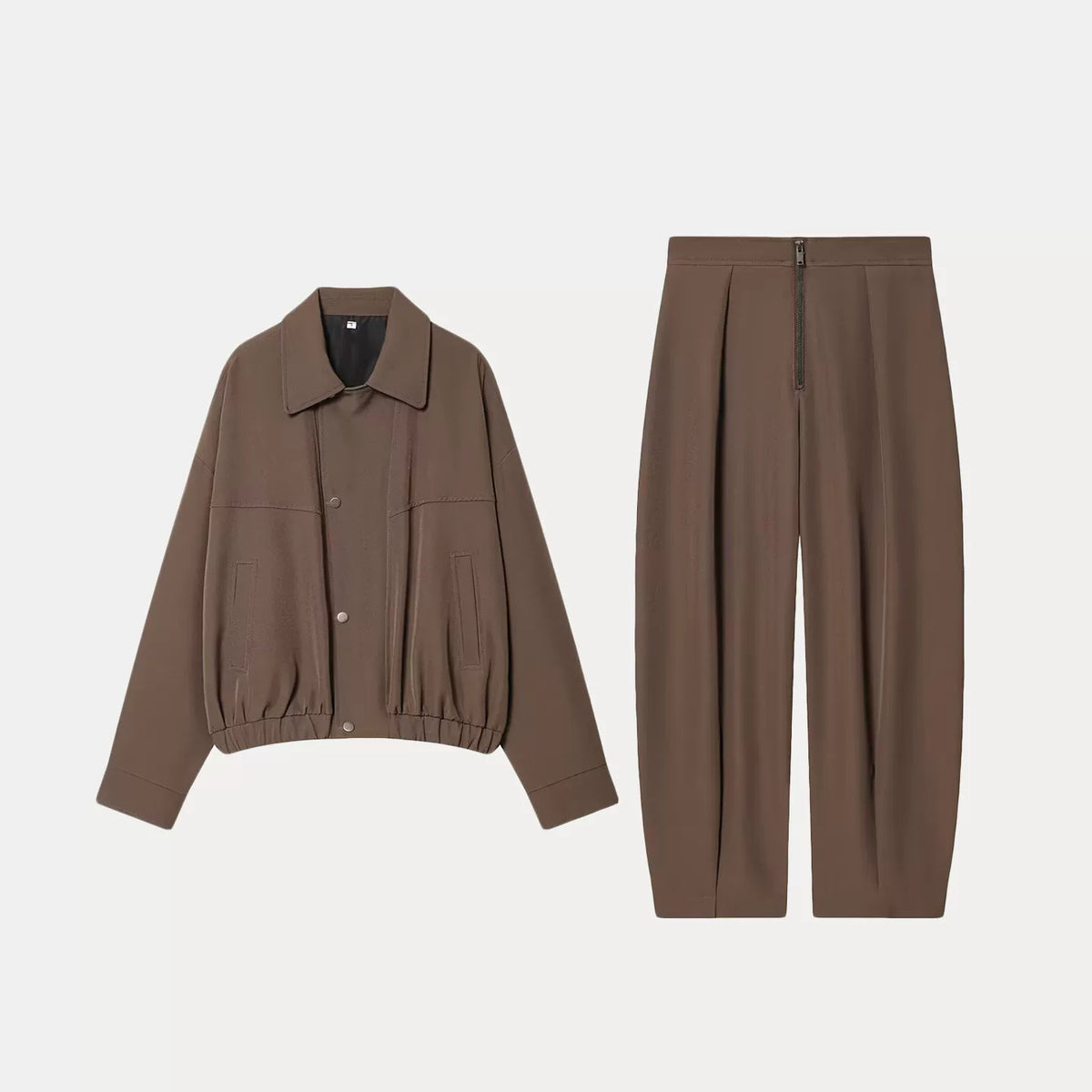 Aviator Jacket and Zip Trousers Set