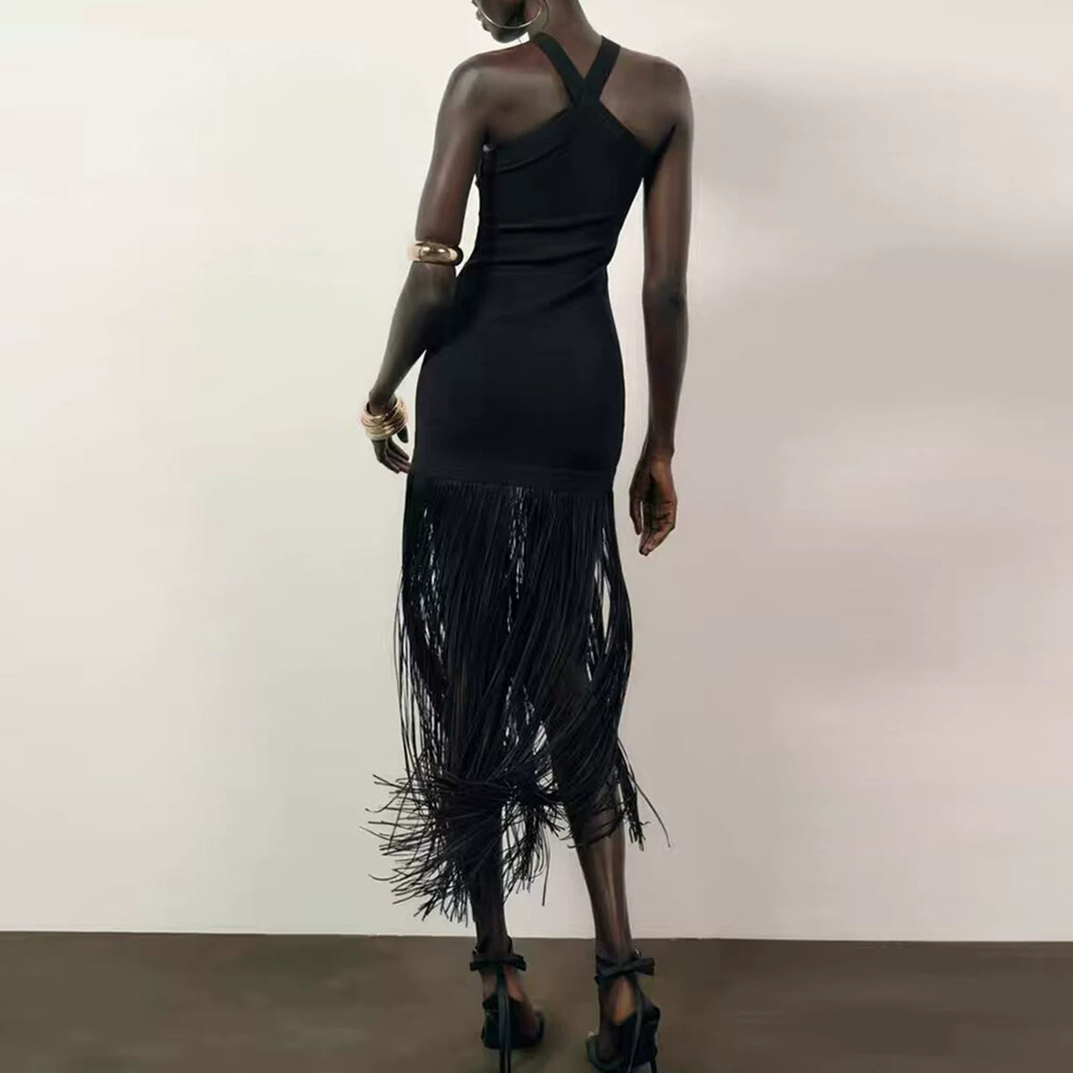 Off-Shoulder Stretch Dress