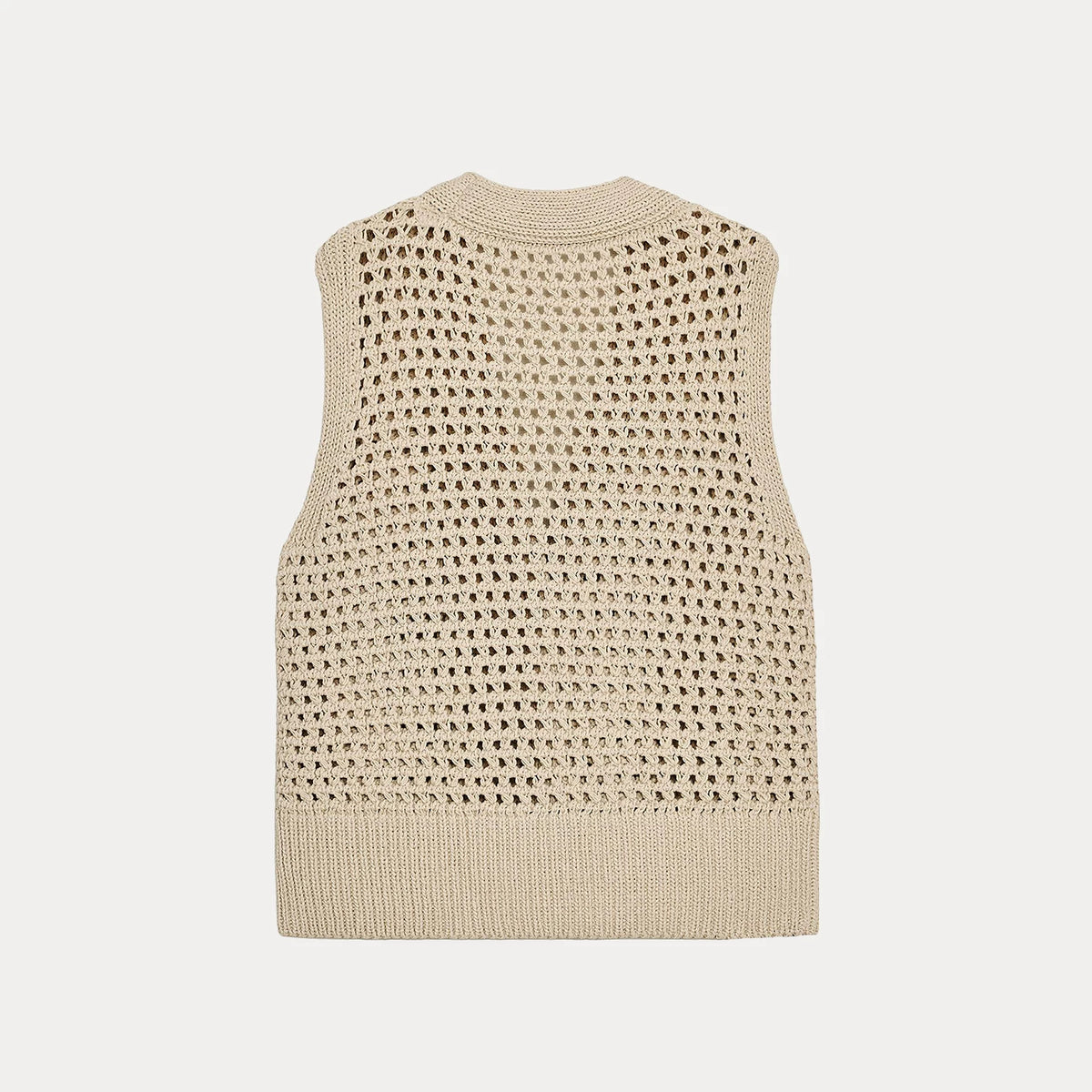Open-Front Knit Vest