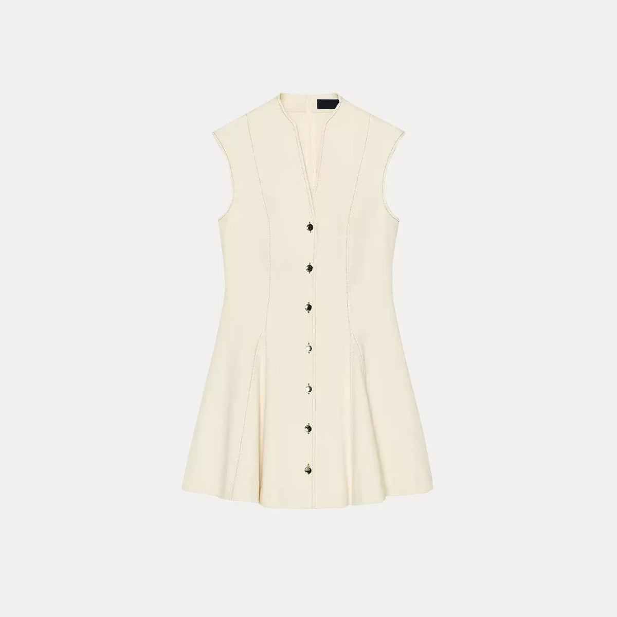 Sleeveless V-Neck Mini Dress
