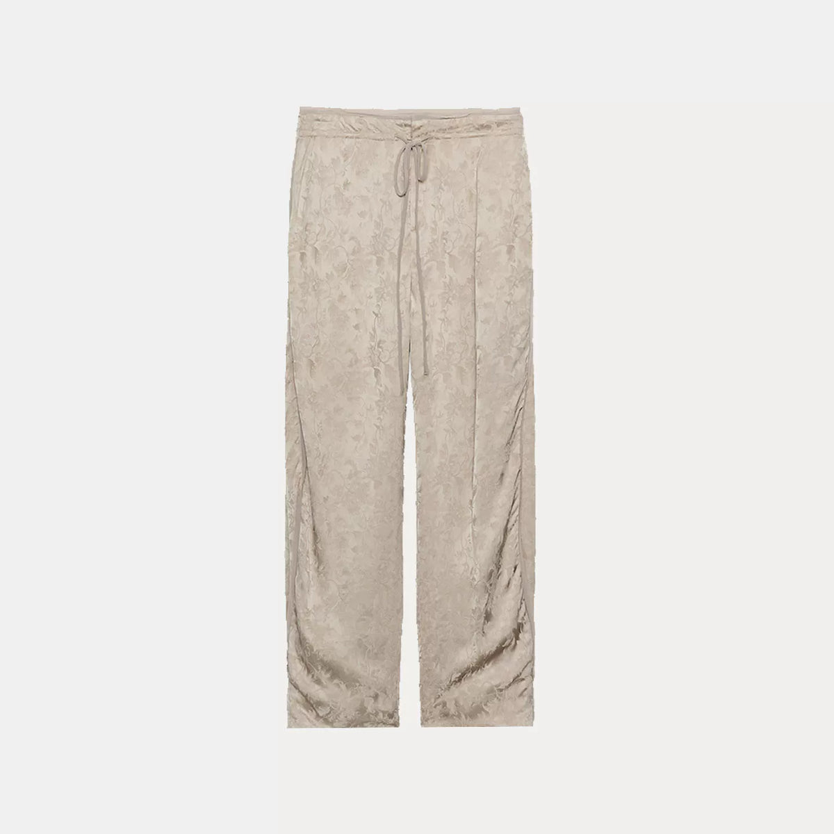 Jacquard Blazer and Pleated Trousers Set