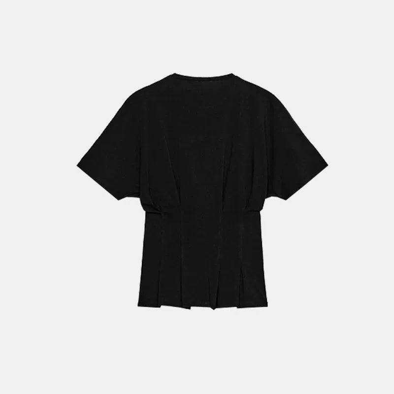 Waist-Tie Fitted T-Shirt