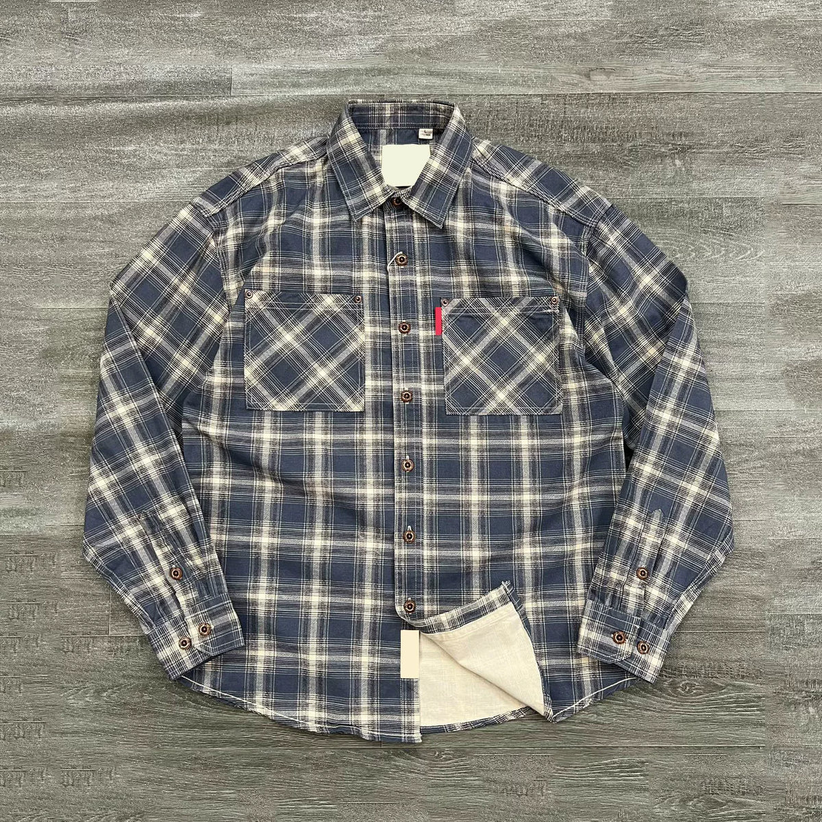 Retro Plaid Utility Overshirt
