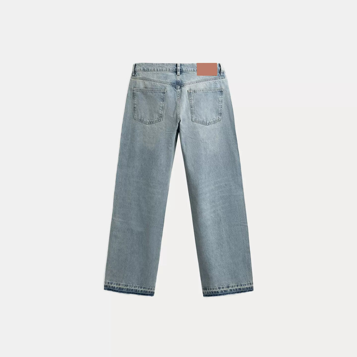 Mid-Rise Relaxed Straight Jeans