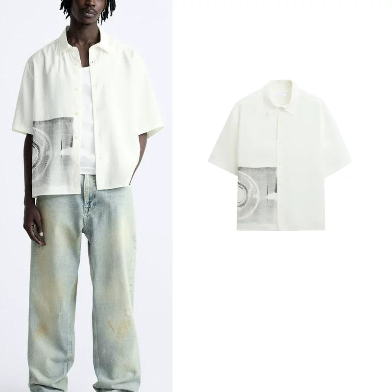 Photo Print Utility Shirt