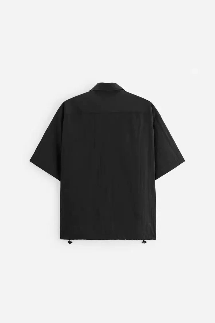 Tech Fabric Loose Short-Sleeve Shirt