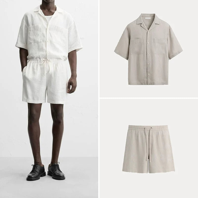 Shirt and Drawstring Shorts Set