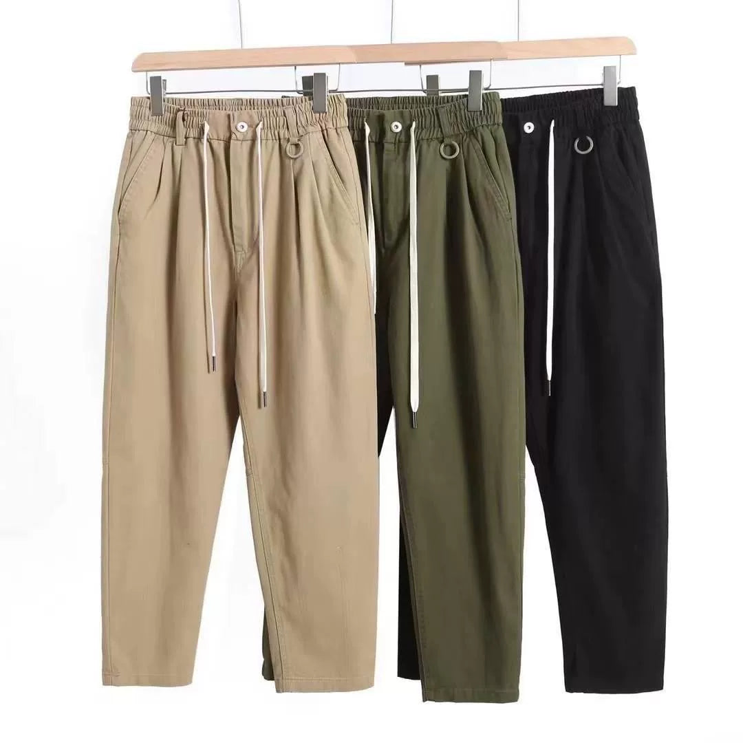 Loose Straight Cargo Trousers