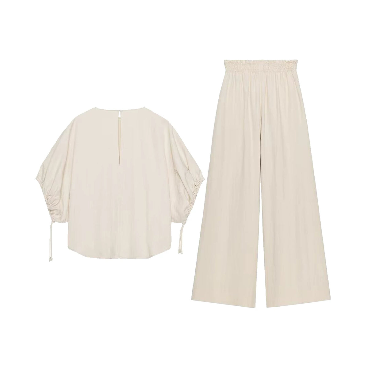 Pyjama-Style Shirt & Trousers Set