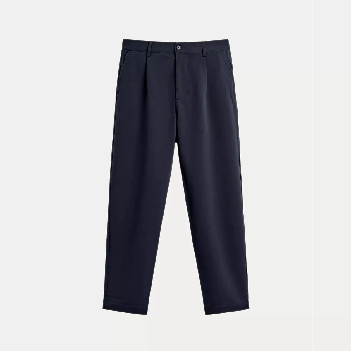 Pleat Detail Stretch Trousers