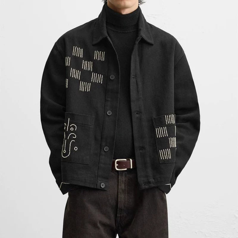Embroidered Shirt Jacket