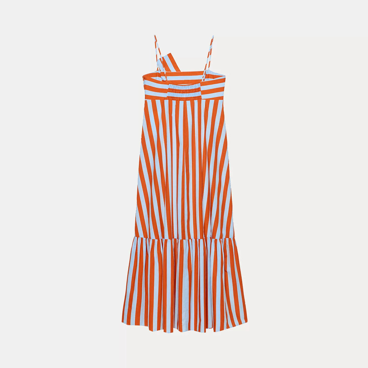 Striped Tiered Strap Dress