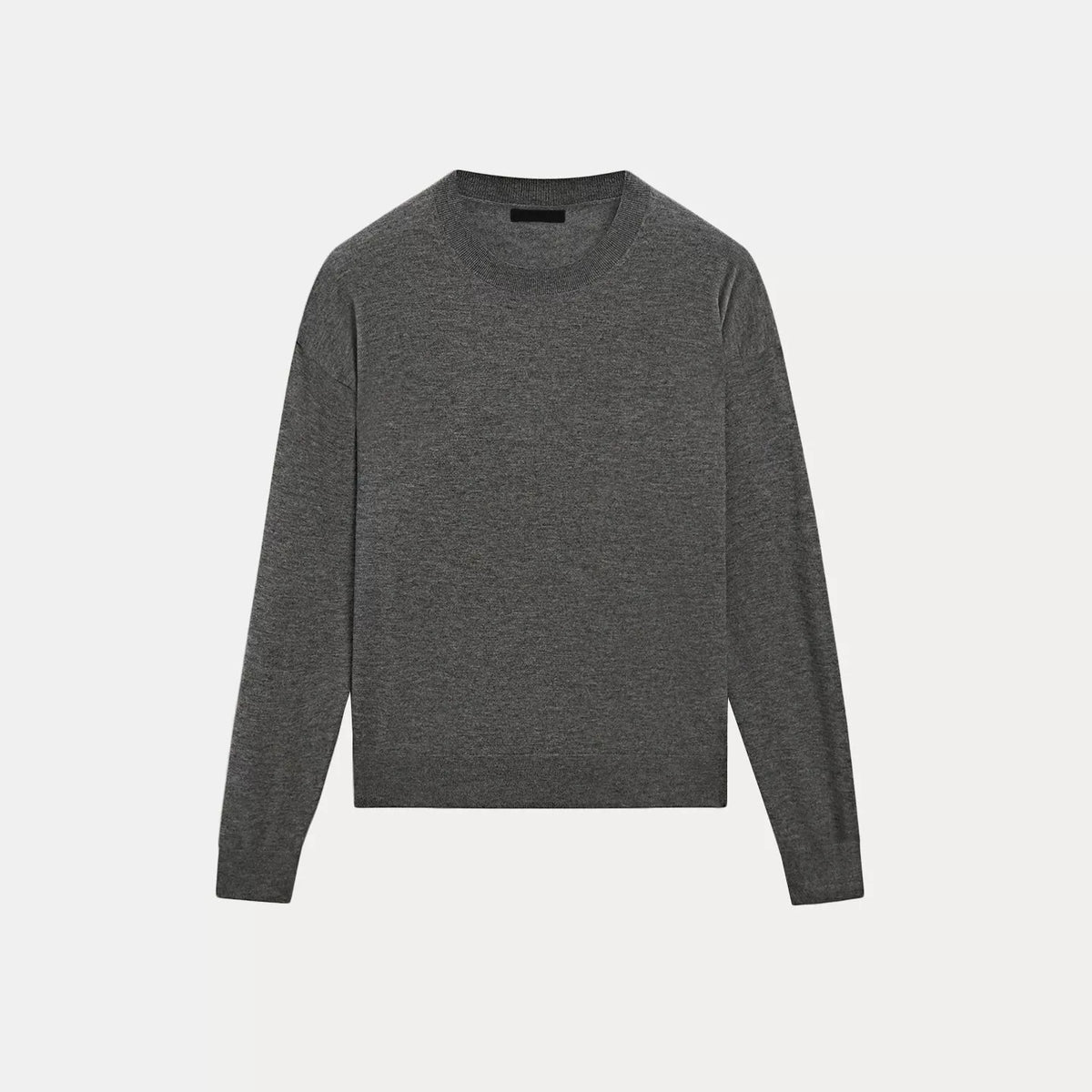 Crew Neck Long-Sleeve Knit Sweater