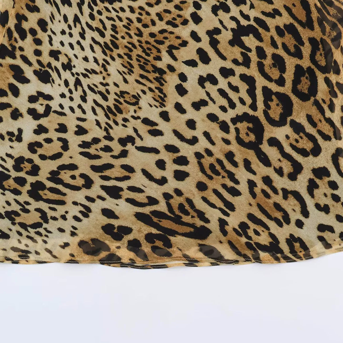 Leopard Print Halter Dress
