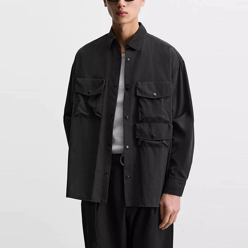 Drape Technical Long-Sleeve Shirt