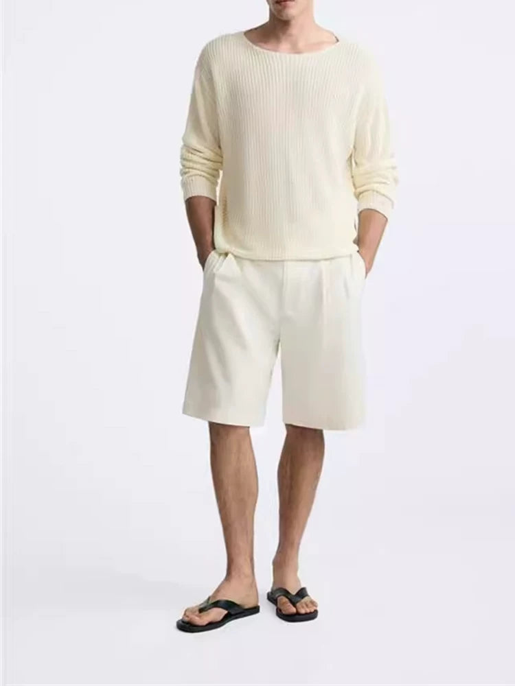 White Crew Neck Sweater