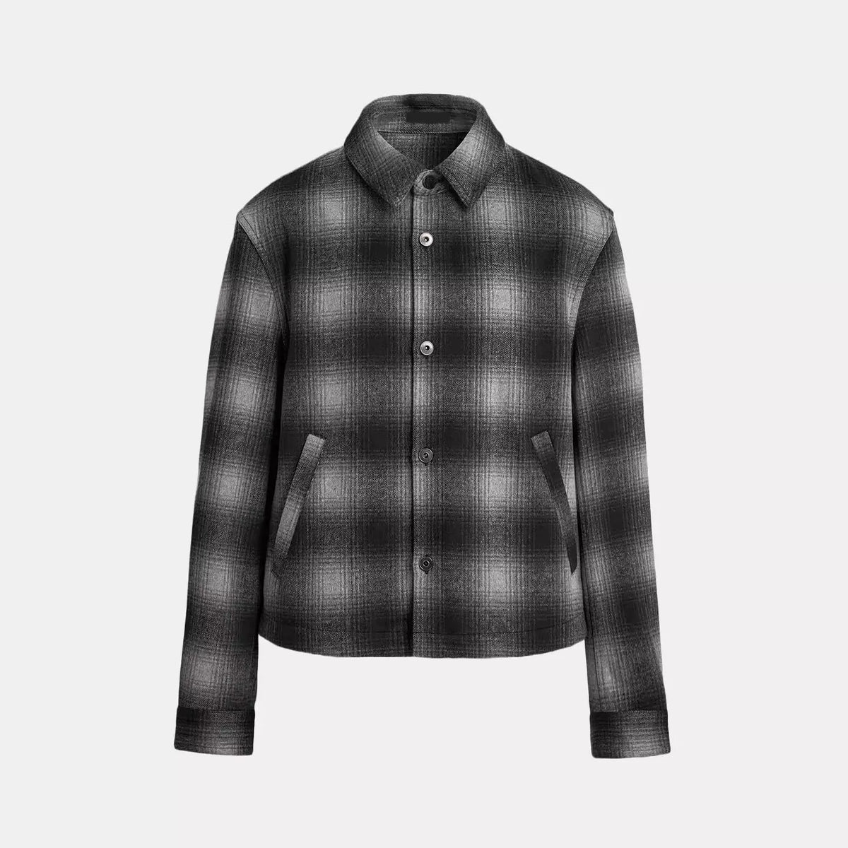 Checked Collared Overshirt
