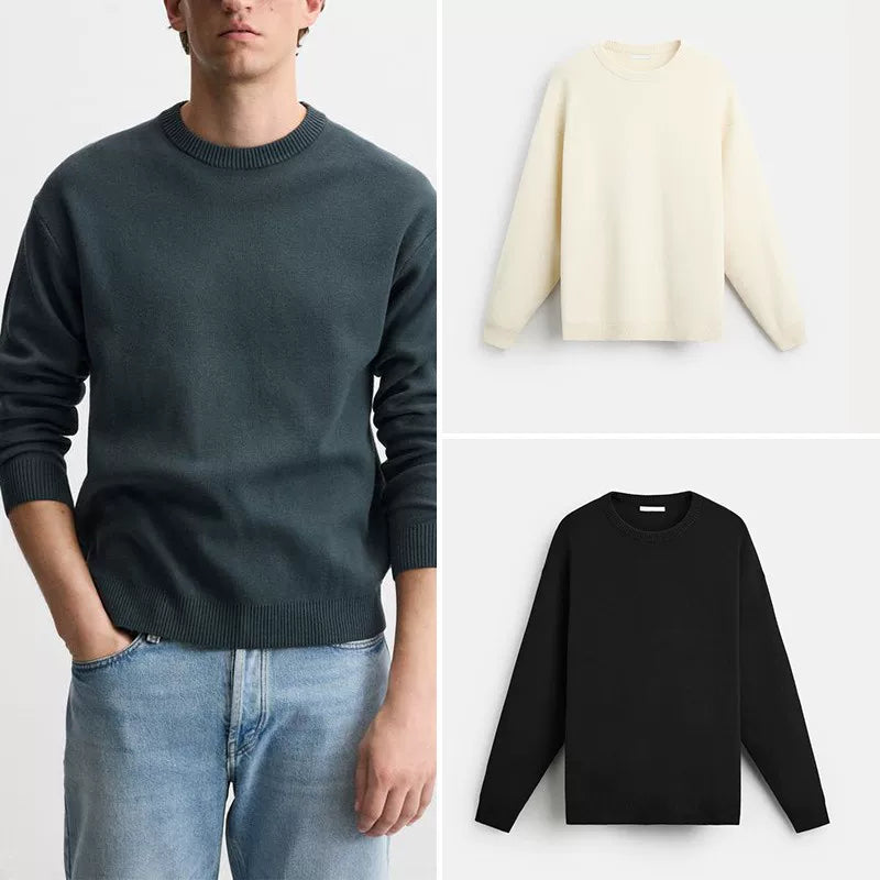 Soft Textured Crew Knit