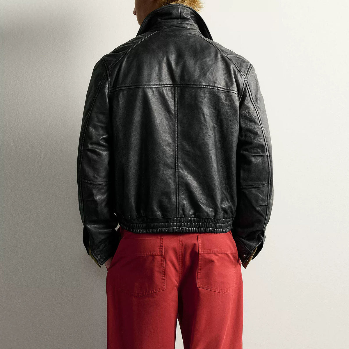 Cropped Zip Collar Jacket