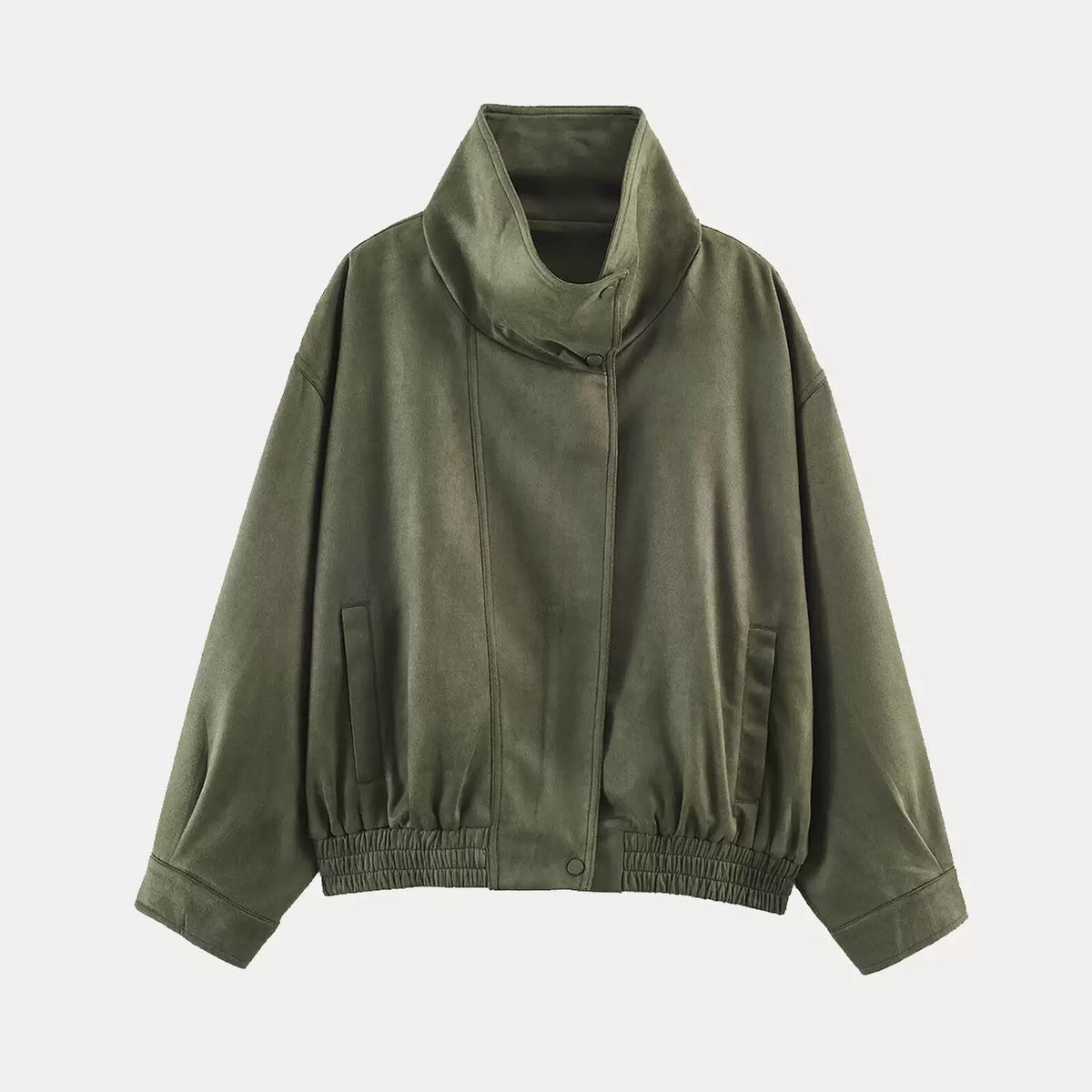 Stand-Collar Aviator Jacket