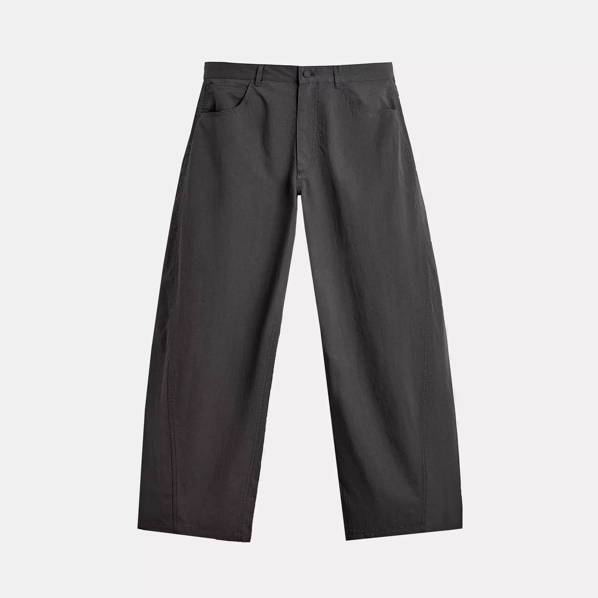 Curved Leg Zip Trousers