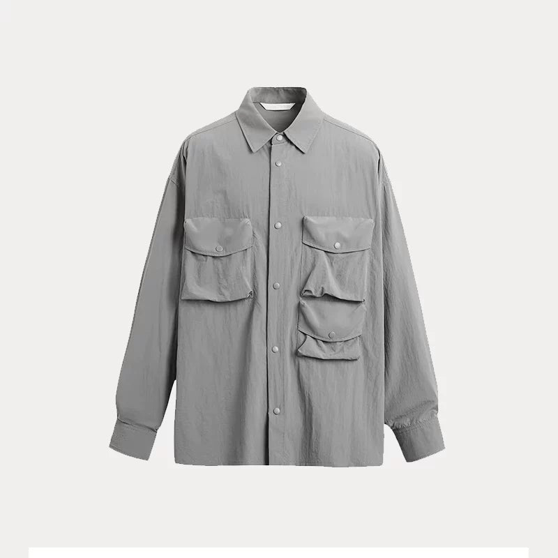 Drape Technical Long-Sleeve Shirt
