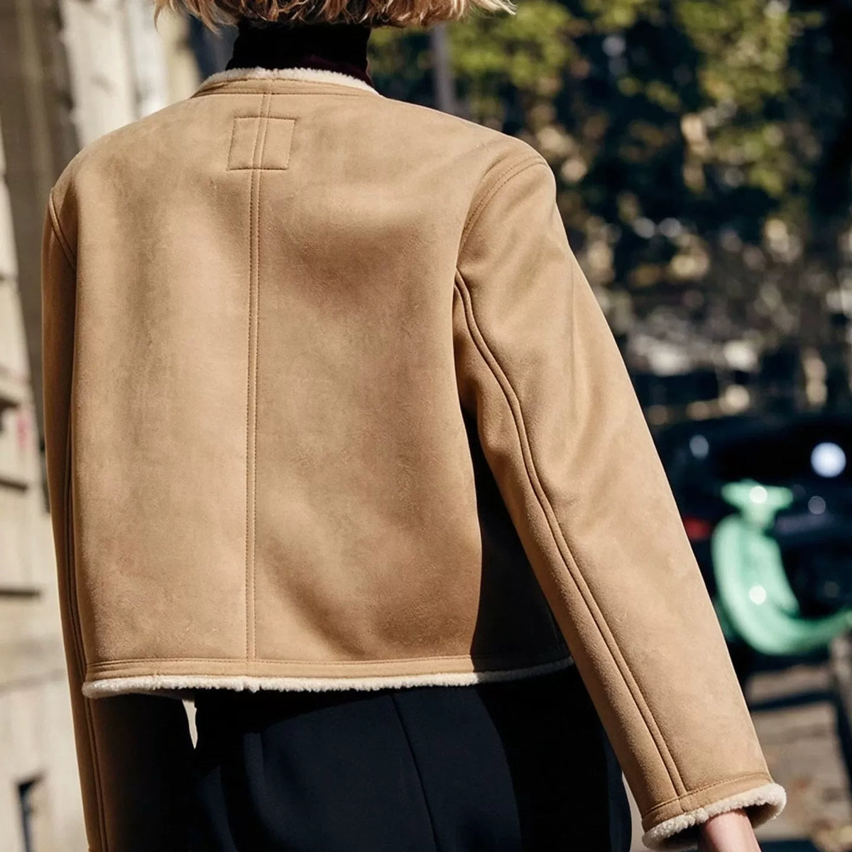 Reversible Metal-Button Jacket