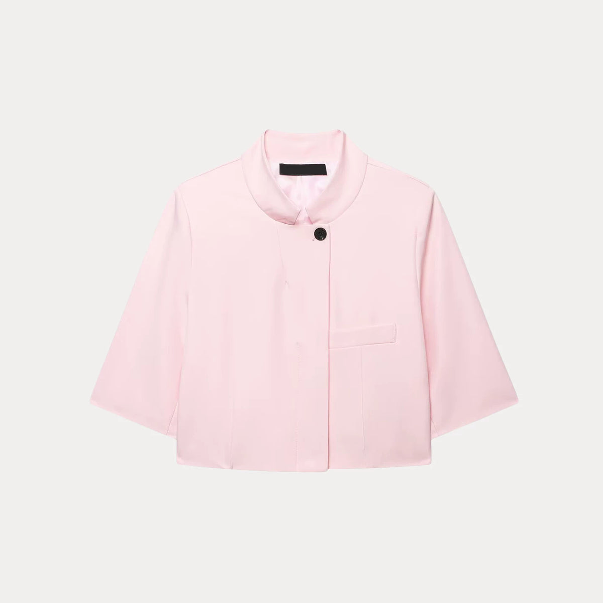 Short-Sleeve Cropped Blazer
