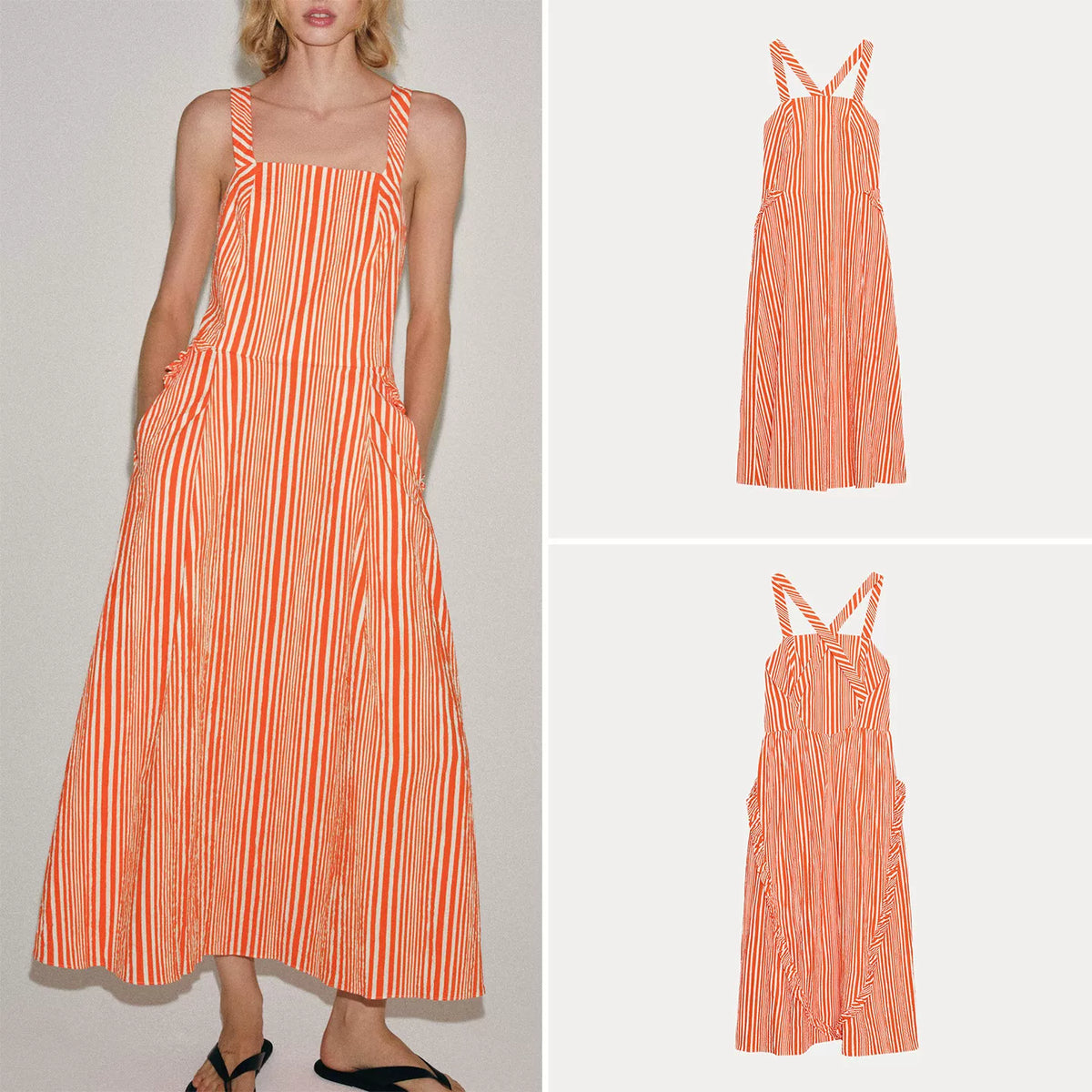 Striped Midi Dress
