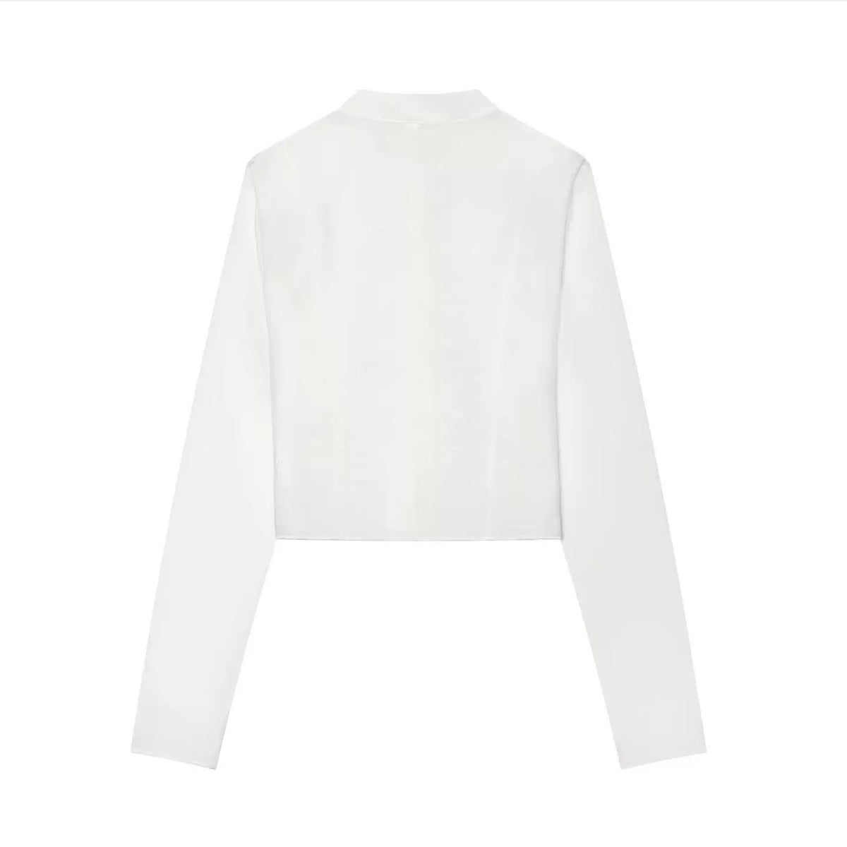 Mandarin Collar Frog-Button Top