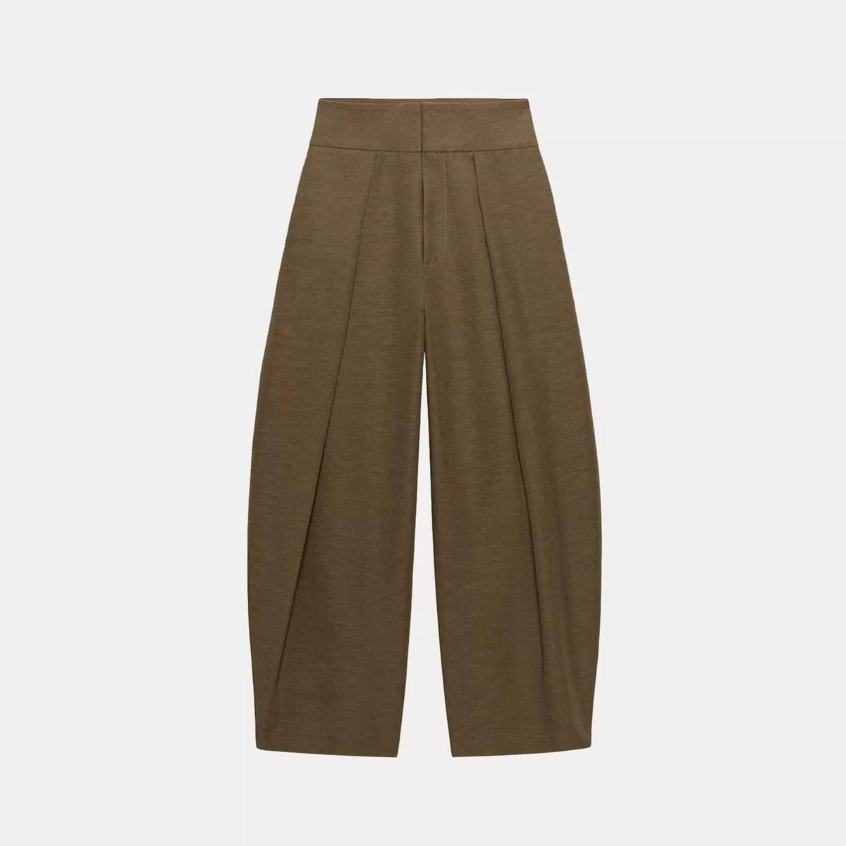 Pleated Balloon-Fit Trousers
