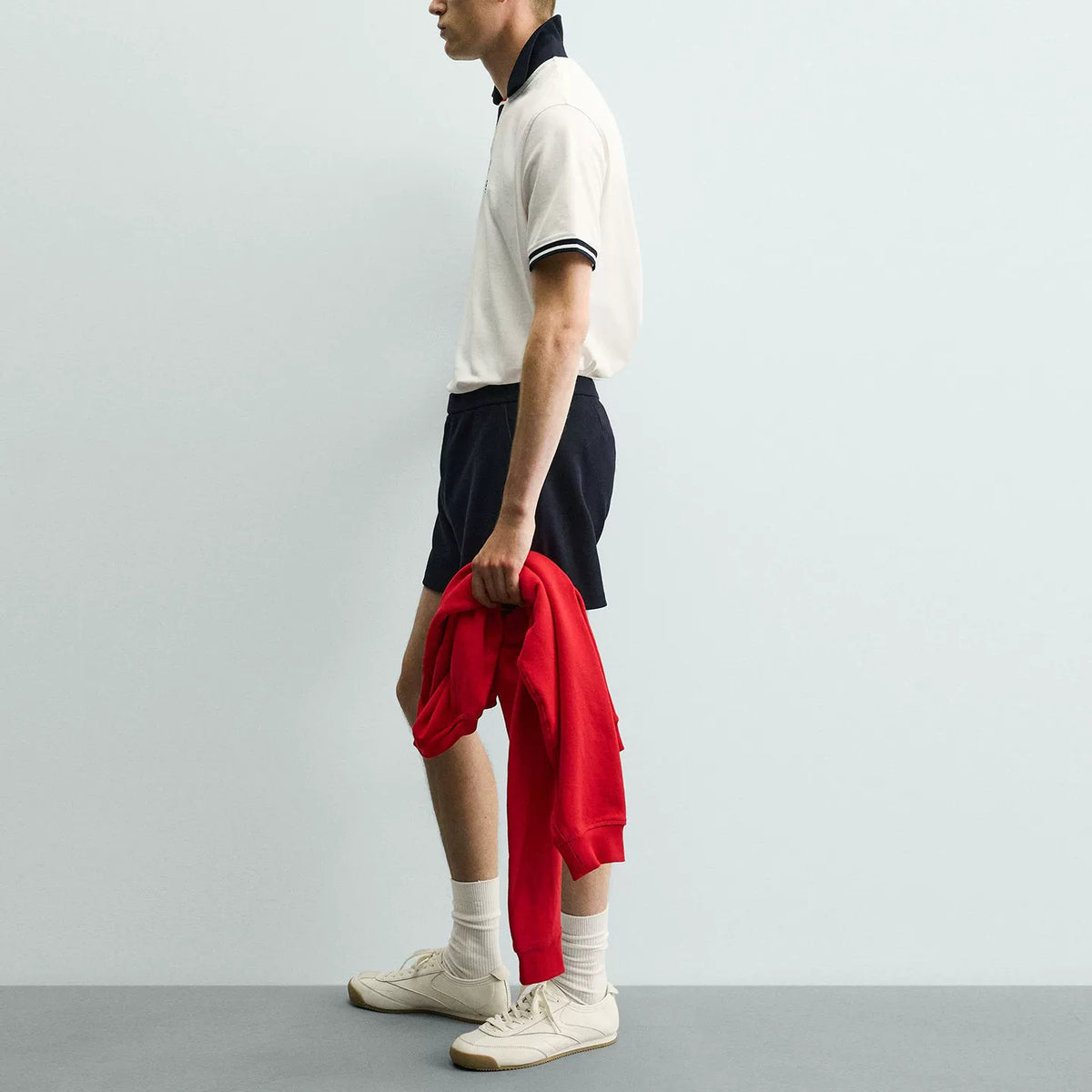 Contrast Sporty Polo Shirt