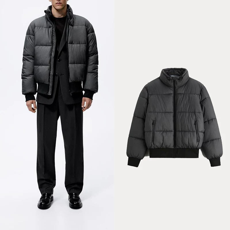 Stand Collar Puffer Jacket