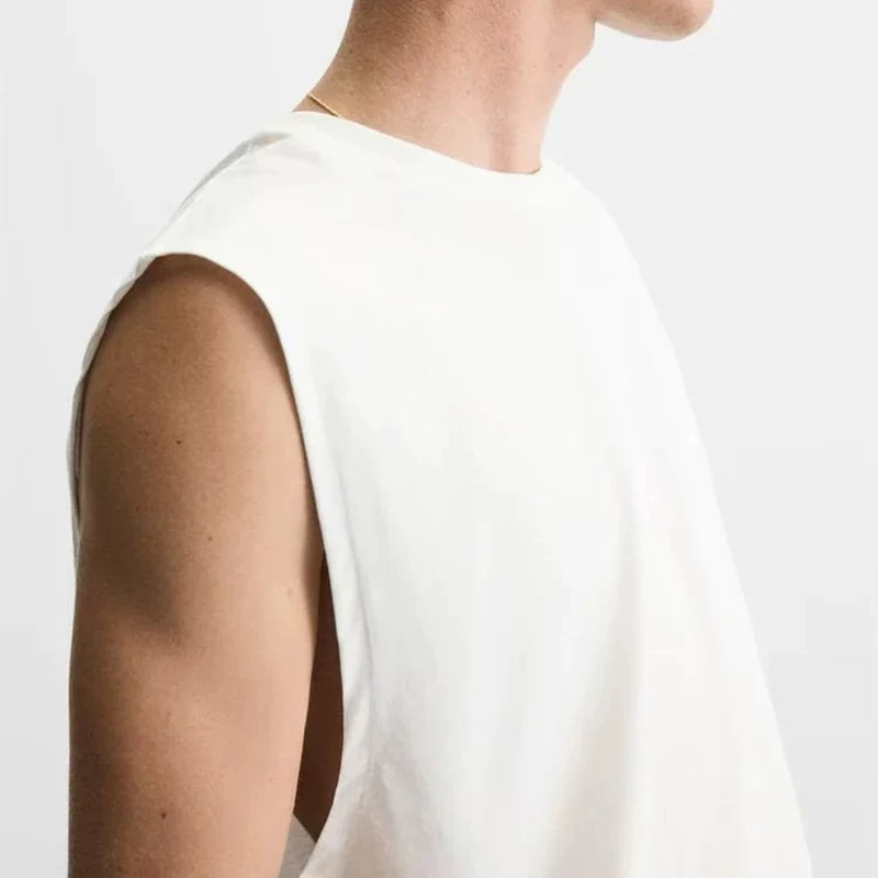 Slim-Fit Sleeveless Tank Top