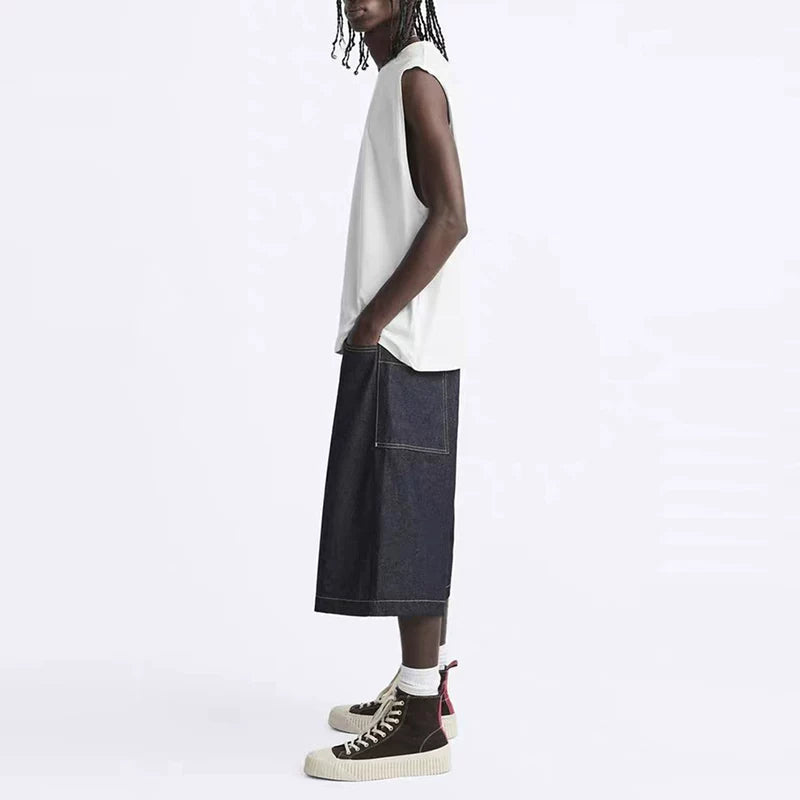 Relaxed Crew Neck Tank
