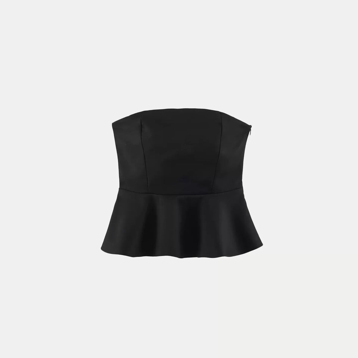 Polka Dot Straight-Neck Top