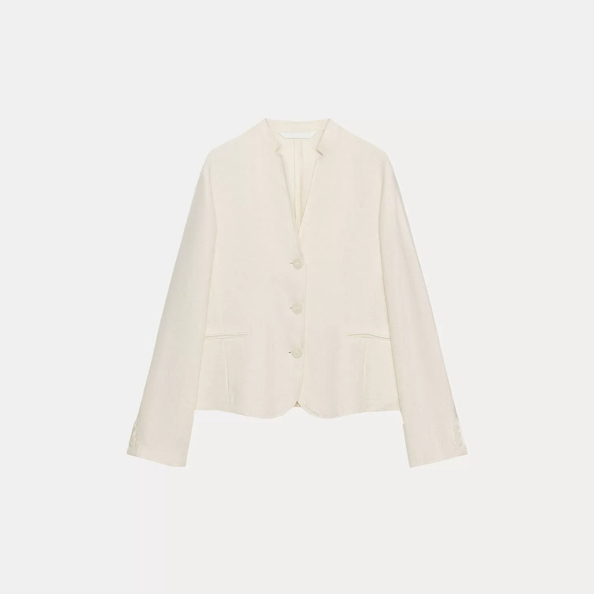 Stand-Collar Blazer