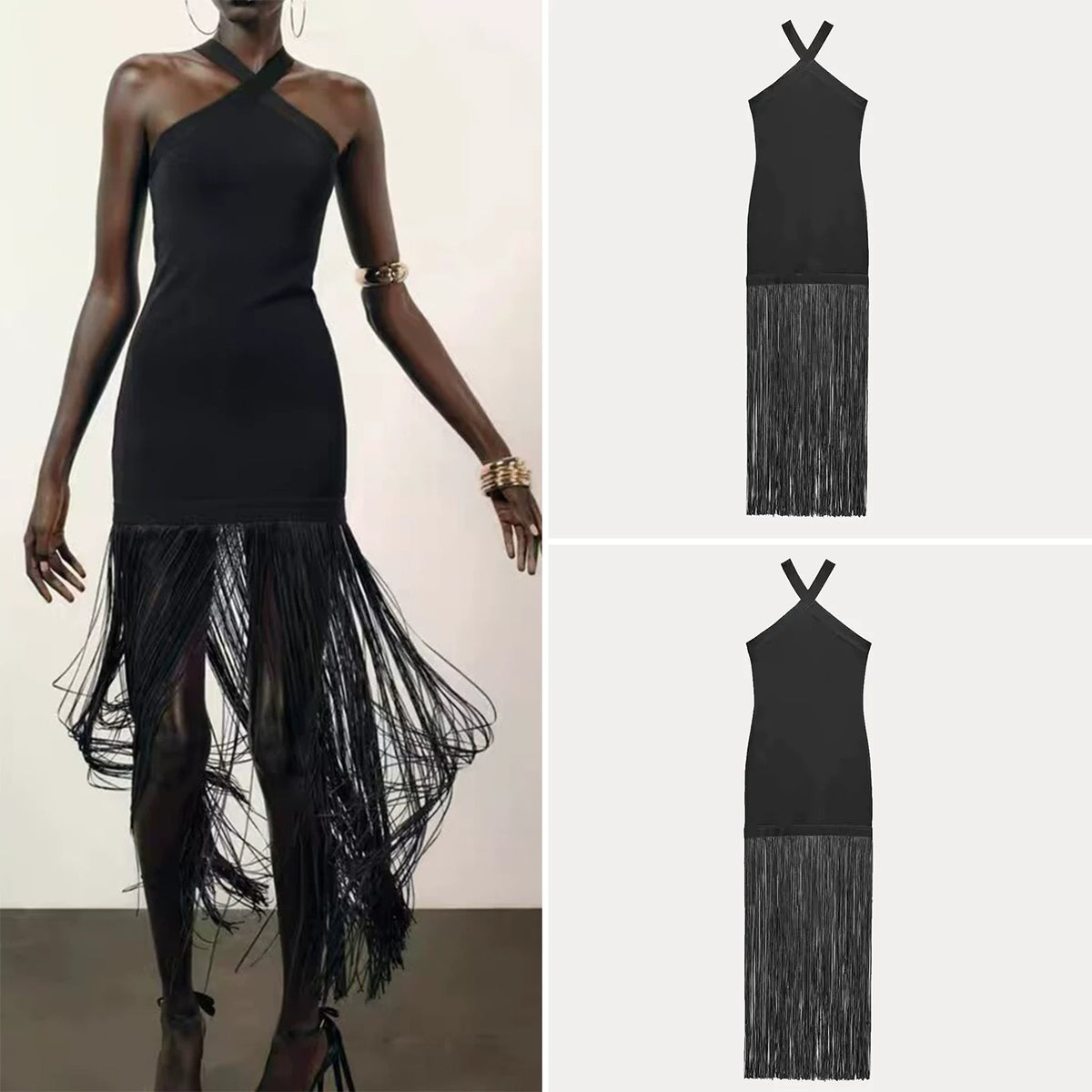 Off-Shoulder Stretch Dress