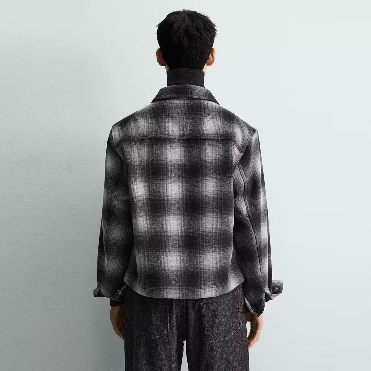 Checked Collared Overshirt
