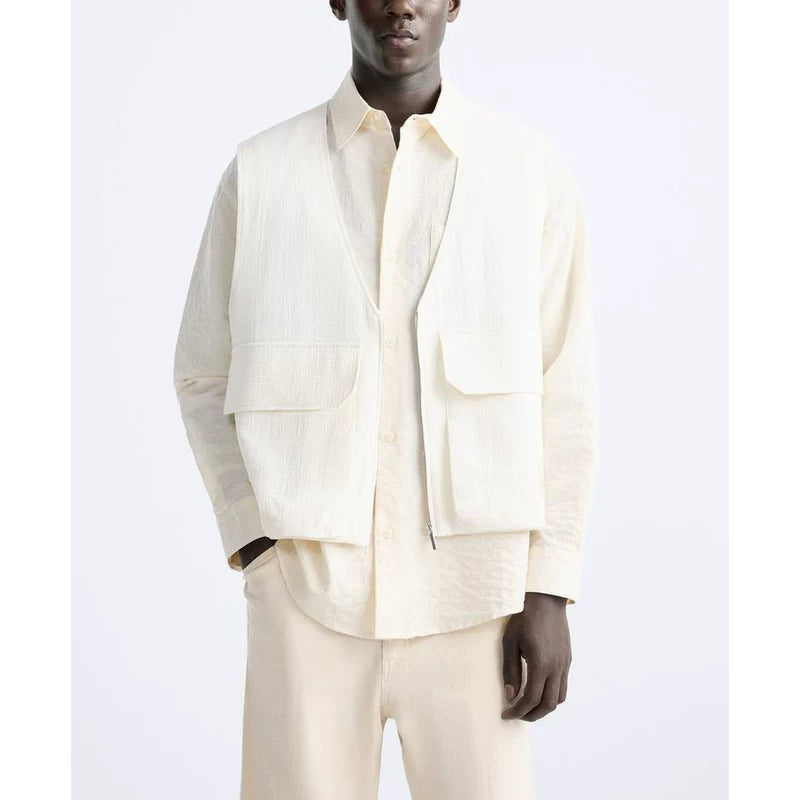 V-Neck Pocket Vest