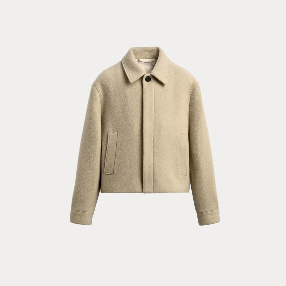 Cropped Collared Jacket