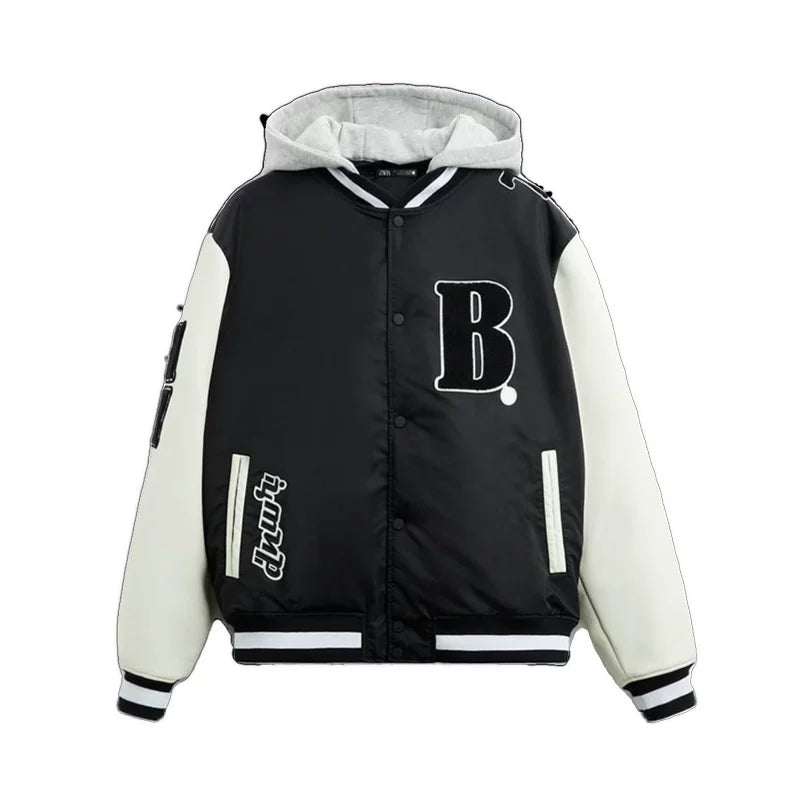 Hooded Pilot Baseball Jacket