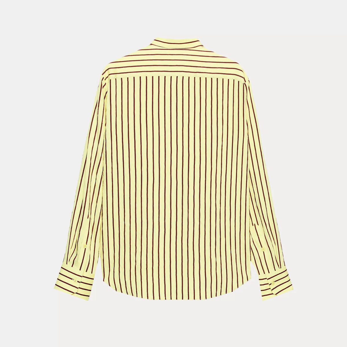 Striped Crew-Neck Pocket Shirt