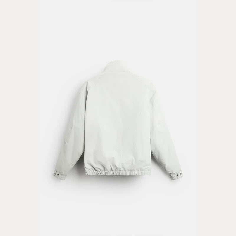 Technical Fabric Zip Jacket