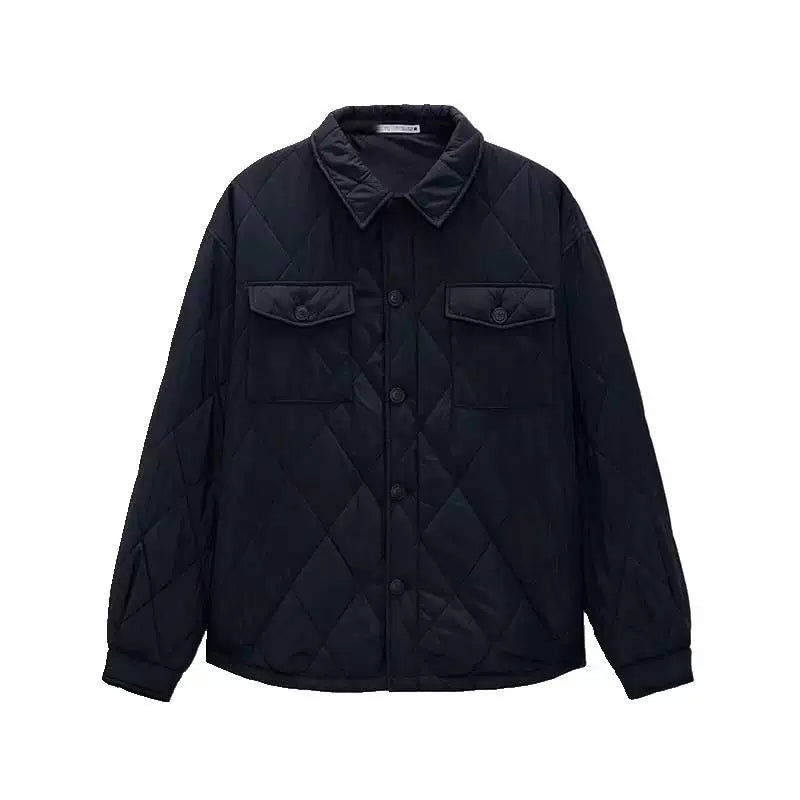 Lightweight Quilted Shirt Jacket