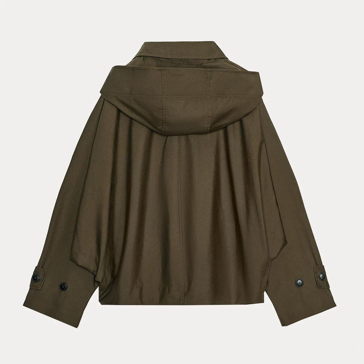 Hooded Cape Trench Coat