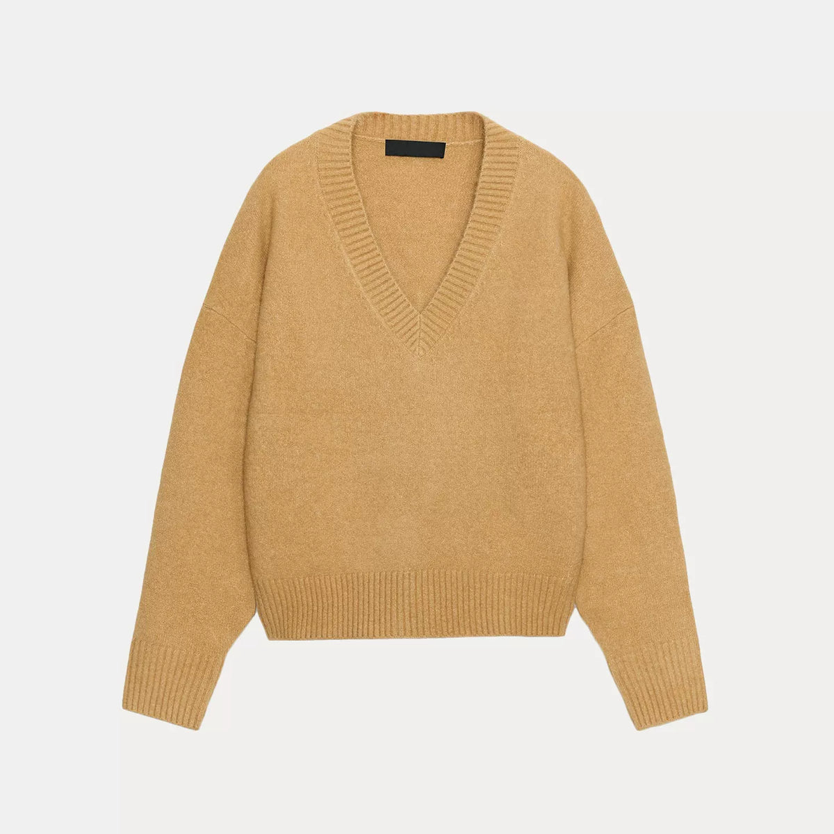 Soft-Touch V-Neck Knit Sweater