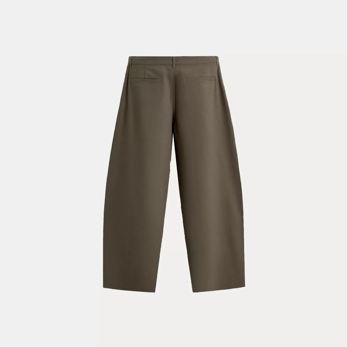 Pleated Relaxed Long Trousers