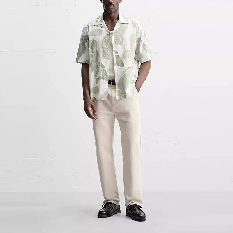 Green Printed Comfort Shirt