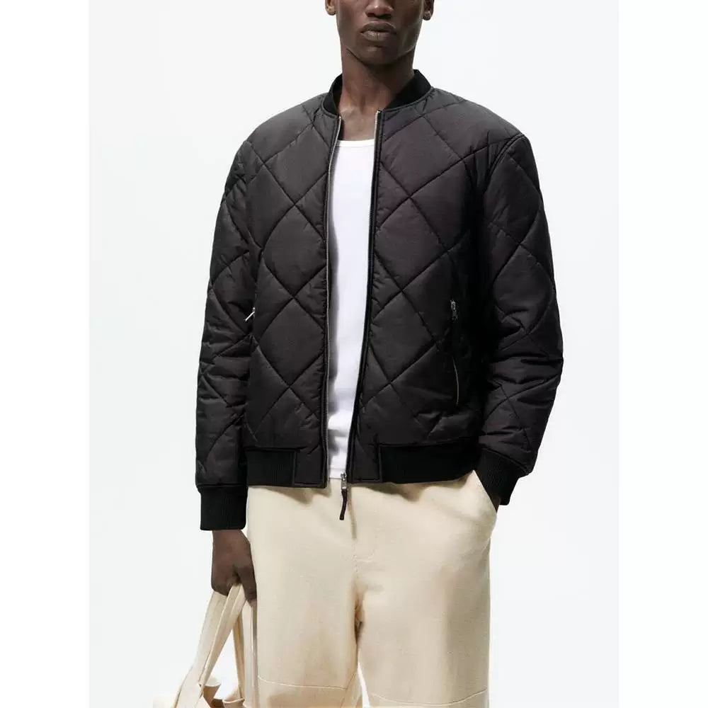 Lightweight Quilted Bomber Jacket